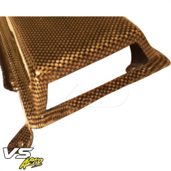 VSaero Carbon Yellow Black Twill DRAC Inspection Panel Scoops for Toyota MR2 (SW20) 1991-1995 image - 9