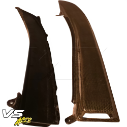 VSaero Carbon Yellow Black Twill DRAC Inspection Panel Scoops for Toyota MR2 (SW20) 1991-1995 image - 15