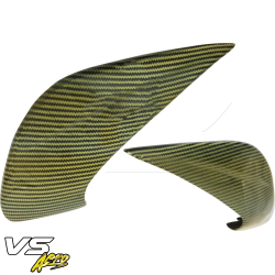 VSaero Carbon Yellow Black Twill SAR Side Scoops for Toyota MR2 (SW20) 1991-1995 image - 2