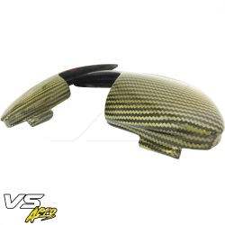 VSaero Carbon Yellow Black Twill SAR Side Scoops for Toyota MR2 (SW20) 1991-1995 image - 4