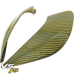 VSaero Carbon Yellow Black Twill SAR Side Scoops for Toyota MR2 (SW20) 1991-1995 image - 12