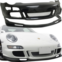 VSaero FRP GT3 RS Front Bumper 2pc for Porsche 911 (997) 2005-2012 image - 27