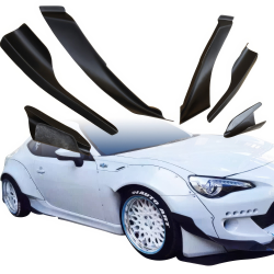 VSaero FRP TKYO v2 Wide Body Front Canards 6pc for Scion FR-S (ZN6) 2013-2016 image - 14