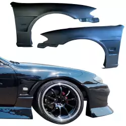 FRP MSPO S14.5 Conversion Fenders (front) > Nissan 240SX (S14) 1995-1998 image - 25