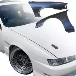FRP MSPO Wide Body Fenders (front) 25mm > Nissan 240SX (S14) 1997-1998 image - 20