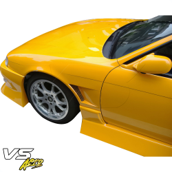 VSaero FRP MSPO Wide Body Fenders (front) 25mm for Nissan 240SX (S14) 1997-1998 image - 2