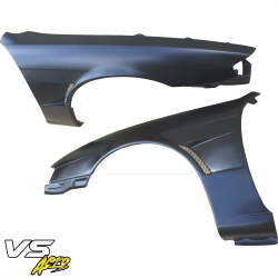 VSaero FRP MSPO Wide Body Fenders (front) 25mm for Nissan 240SX (S14) 1997-1998 image - 4