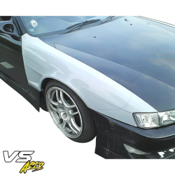 VSaero FRP MSPO Wide Body Fenders (front) 25mm for Nissan 240SX (S14) 1997-1998 image - 18