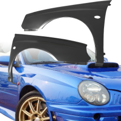 VSaero FRP LSPO WRC Wide Body Fenders (front) for Subaru Impreza WRX 2002-2003 > 4/5dr image - 1