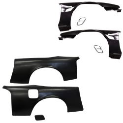 VSaero FRP SMAD Wide Body Fenders Set 30/30mm for Nissan 240SX (S14) 1997-1998 image - 1