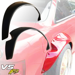 VSaero FRP TKYO Boss Wide Body Fender Flares (rear) 75mm for Nissan 240SX (S14) 1995-1998 image - 23