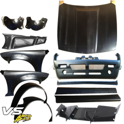 VSaero FRP TKYO Boss Wide Body Kit 15pc for Nissan 240SX (S14) 1995-1998 image - 2