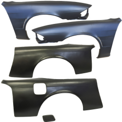 VSaero FRP MSPO Wide Body Fenders Set 25/30mm for Nissan 240SX (S14) 1995-1996 image - 1
