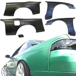 VSaero FRP MSPO Wide Body Fenders Set 25/30mm for Nissan 240SX (S14) 1997-1998 image - 2