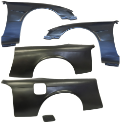 VSaero FRP MSPO Wide Body Fenders Set 25/30mm for Nissan 240SX (S14) 1997-1998 image - 1