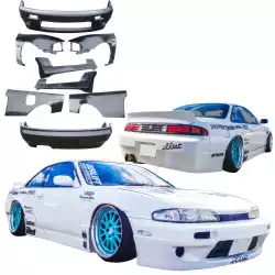 FRP TKYO v1 Wide Body Kit 8pc > Nissan 240SX (S14) 1995-1996 image - 1
