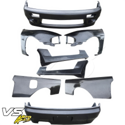 VSaero FRP TKYO v1 Wide Body Kit 8pc for Nissan 240SX (S14) 1995-1996 image - 3