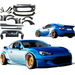 VSaero FRP TKYO v2 Wide Body Kit 19pc for Subaru BRZ (ZN6) 2013-2020 image - 2