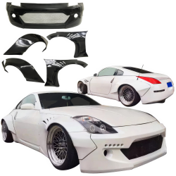 VSaero FRP TKYO Wide Body Kit 5pc for Nissan 350Z (Z33) 2003-2008 image - 3