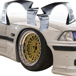 VSaero FRP TKYO Wide Body Fender Flares (front) 4pc 50mm for BMW 318i 325i (E36) 1992-1998 > 2dr Coupe image - 20