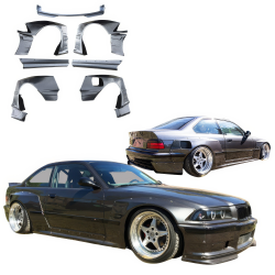 VSaero FRP TKYO Wide Body Kit 11pc for BMW 318i 325i (E36) 1992-1998 > 2dr Coupe image - 1