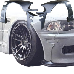 VSaero FRP TKYO Wide Body Fender Flares (front) 4pc 20mm for BMW 325Ci 330Ci (E46) 1999-2001 > 2dr Coupe image - 1