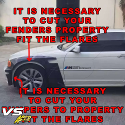 VSaero FRP TKYO Wide Body Fender Flares (front) 4pc 20mm for BMW 325Ci 330Ci (E46) 1999-2001 > 2dr Coupe image - 8