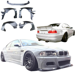 VSaero FRP TKYO Wide Body Kit 7pc for BMW 325Ci 330Ci (E46) 1999-2001 > 2dr Coupe image - 1