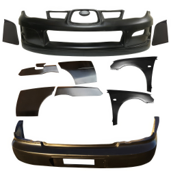 VSaero FRP LSPO WRC Wide Body Kit 11pc for Subaru Impreza WRX 2006-2007 > 4dr Sedan image - 2