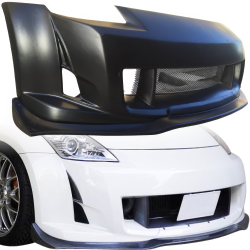 VSaero FRP AMU Front Bumper with Diffuser Kit for Nissan 350Z (Z33) 2003-2008 image - 10