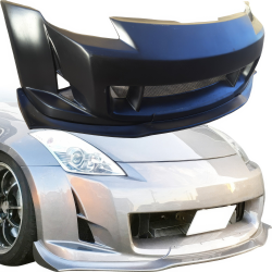 VSaero FRP AMU Front Bumper with Diffuser Kit for Nissan 350Z (Z33) 2003-2008 image - 1