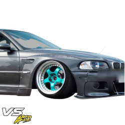 VSaero FRP TKYO Wide Body Fender Flares (front) 4pc 20mm for BMW M3 (E46) 2002-2005 > 2dr Coupe image - 2