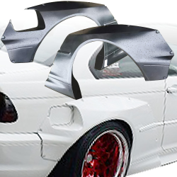 VSaero FRP TKYO Wide Body Fender Flares (rear) 60mm for BMW M3 (E46) 2002-2005 > 2dr Coupe image - 12