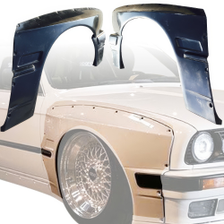 VSaero FRP TKYO Wide Body Fender Flares (front) 4pc 50mm for BMW 318i 1984-1992> 2dr Coupe image - 10