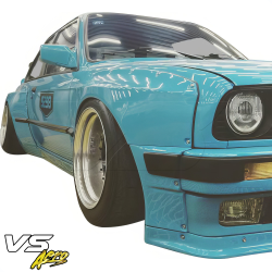 VSaero FRP TKYO Wide Body Fender Flares (front) 4pc 50mm for BMW 318i 1984-1992> 2dr Coupe image - 8