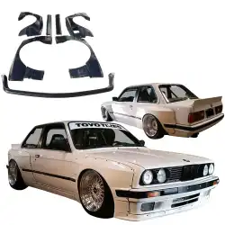 FRP TKYO Wide Body Kit 9pc > BMW 318i 1984-1992> 2dr Coupe image - 5