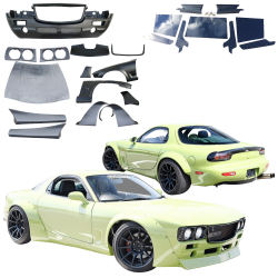 VSaero FRP TKYO Boss Wide Body Kit 16pc for Mazda RX-7 (FD3S) 1993-1997 image - 9