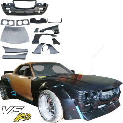 VSaero FRP TKYO Boss Wide Body Kit 16pc for Mazda RX-7 (FD3S) 1993-1997 image - 2