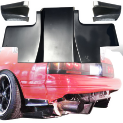 VSaero FRP RAME Rear Diffuser 3pc for Mazda RX-7 (FC3S) 1986-1992 image - 1