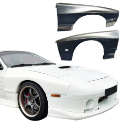 VSaero FRP TDES Wide Body Fenders (front) 25mm for Mazda RX-7 (FC3S) 1986-1992 image - 21