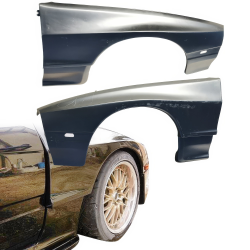 VSaero FRP TDES Wide Body Fenders (front) 25mm for Mazda RX-7 (FC3S) 1986-1992 image - 1