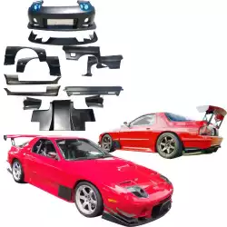 FRP TDES Wide Body Kit 12pc > Mazda RX-7 (FC3S) 1986-1992 image - 2