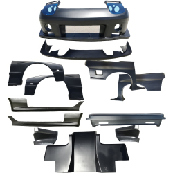 VSaero FRP TDES Wide Body Kit 12pc for Mazda RX-7 (FC3S) 1986-1992 image - 1