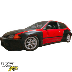 VSaero FRP TKYO Wide Body Front Bumper for Honda Civic EG 1992-1995 > 3dr Hatchback image - 27