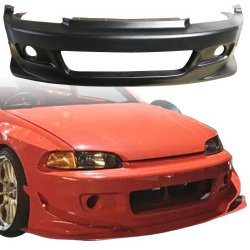 VSaero FRP TKYO Wide Body Front Bumper for Honda Civic EG 1992-1995 > 3dr Hatchback image - 1