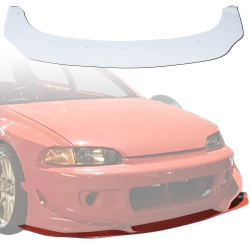 VSaero FRP TKYO Front Spoiler Lip for Honda Civic EG 1992-1995 > 3dr Hatchback image - 1