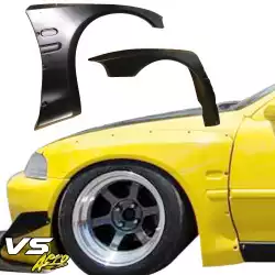 FRP TKYO Wide Body Fender Flares (front) 40mm > Honda Civic EG 1992-1995 > 3dr Hatchback image - 26