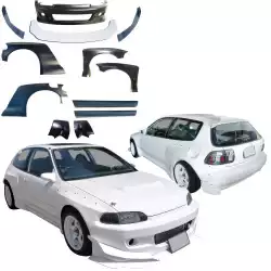 FRP TKYO Wide Body Kit 12pc > Honda Civic EG 1992-1995 > 3dr Hatchback image - 8
