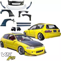 FRP TKYO Wide Body Kit 12pc > Honda Civic EG 1992-1995 > 3dr Hatchback image - 9