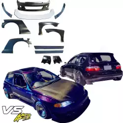 FRP TKYO Wide Body Kit 12pc > Honda Civic EG 1992-1995 > 3dr Hatchback image - 7